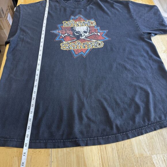 Lynyrd Skynyrd Band Logo T-Shirt Black Wash Unisex Cotton T-shirt XXL GUC - Picture 6 of 8